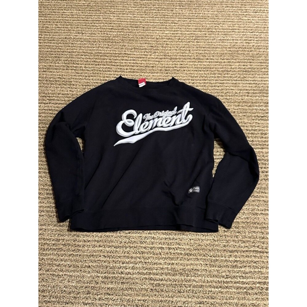Vintage Black Original Element Skateboarding Sweatshirt L